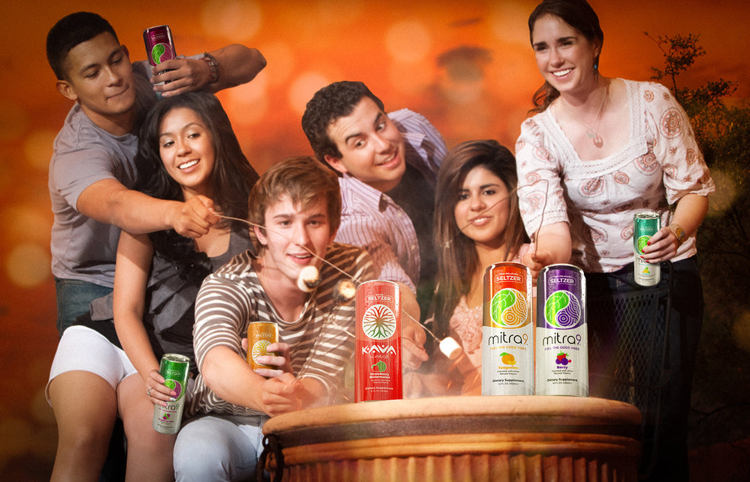 Friends gathering drinking Non Alcoholic Beverages