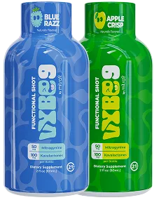 Mitragynine + Kava Shots – Blue Razz and Crisp Apple