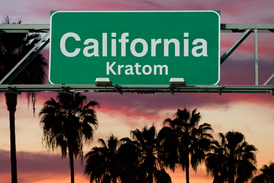 California Kratom Seltzer Street Sign Palm Trees