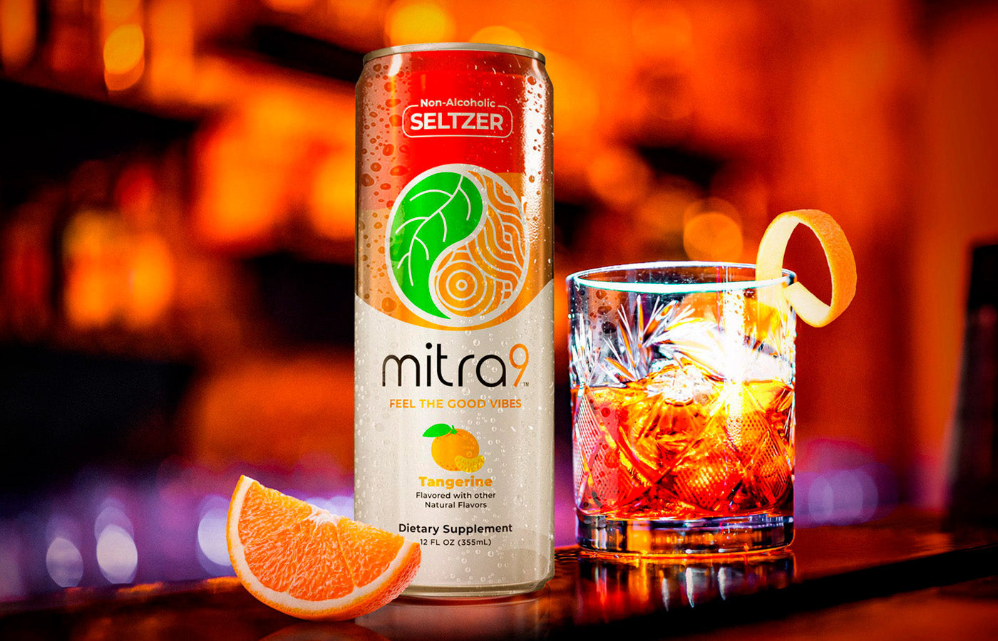 Negroni NA mixed mocktail drink