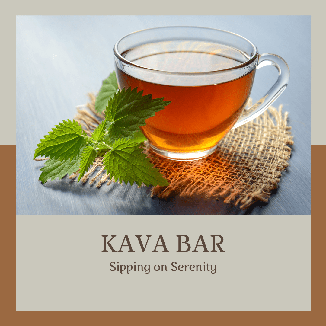 Kava tea in glass cup