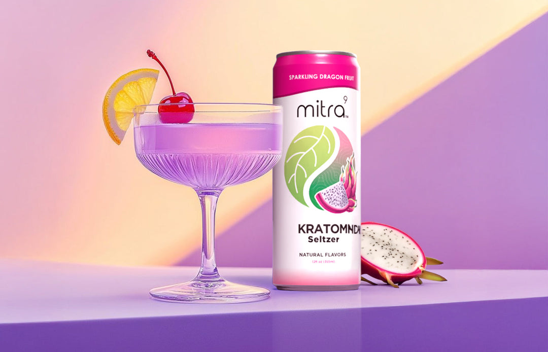 Virgin Drink Margarita Glass Kratom Seltzer Dragon Fruit