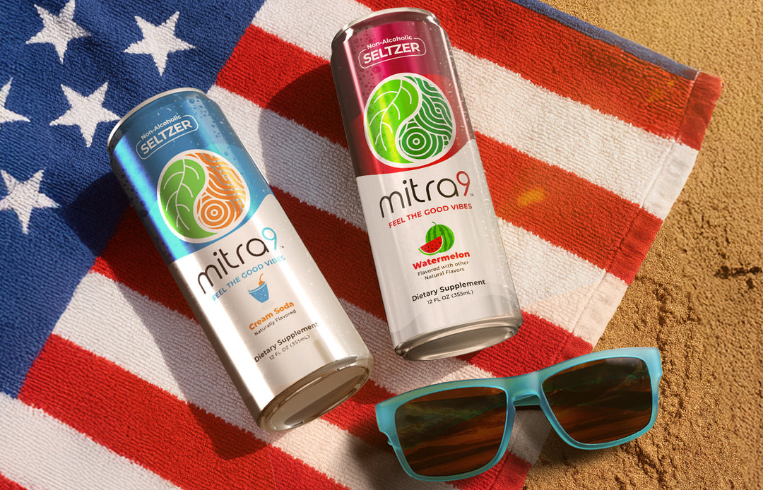 American Flag Memorial Day Non Alcoholic Drinks on Beach