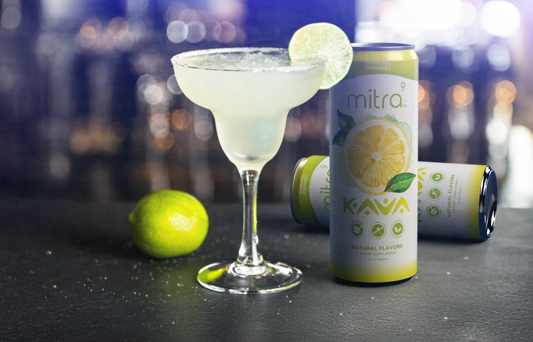 Margarita cocktail with Kava Seltzer 