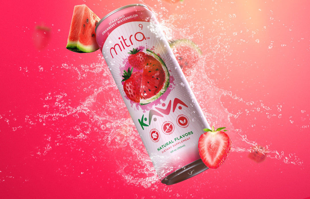 Strawberry Watermelon Kava Canned Seltzer