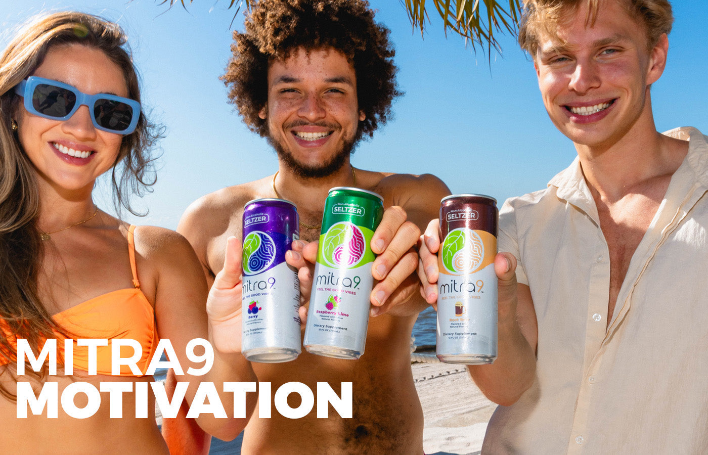 Friends Cheers at Beach Functional Drinks