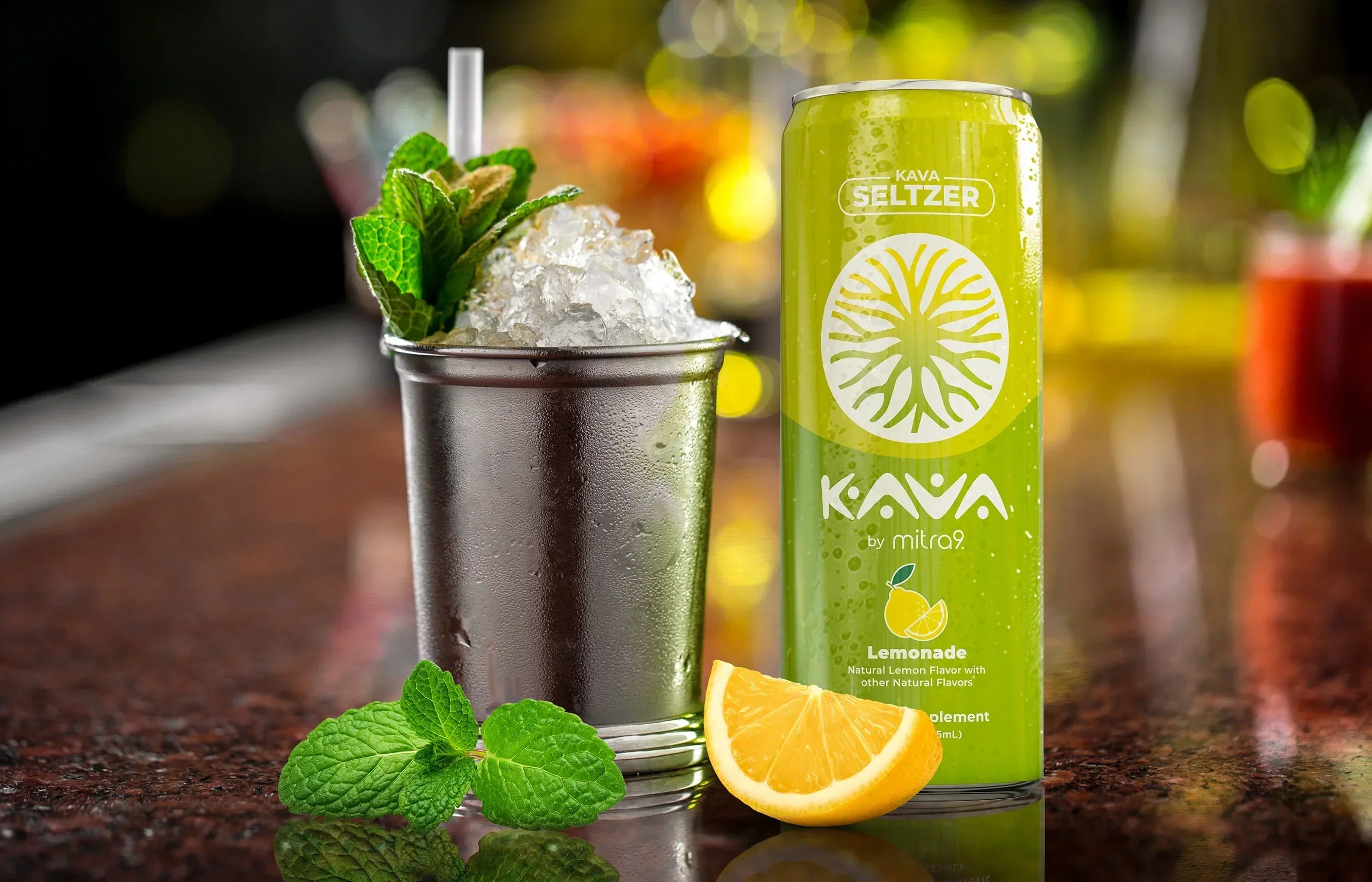 Mint Julep Drink and Kava Lemonade