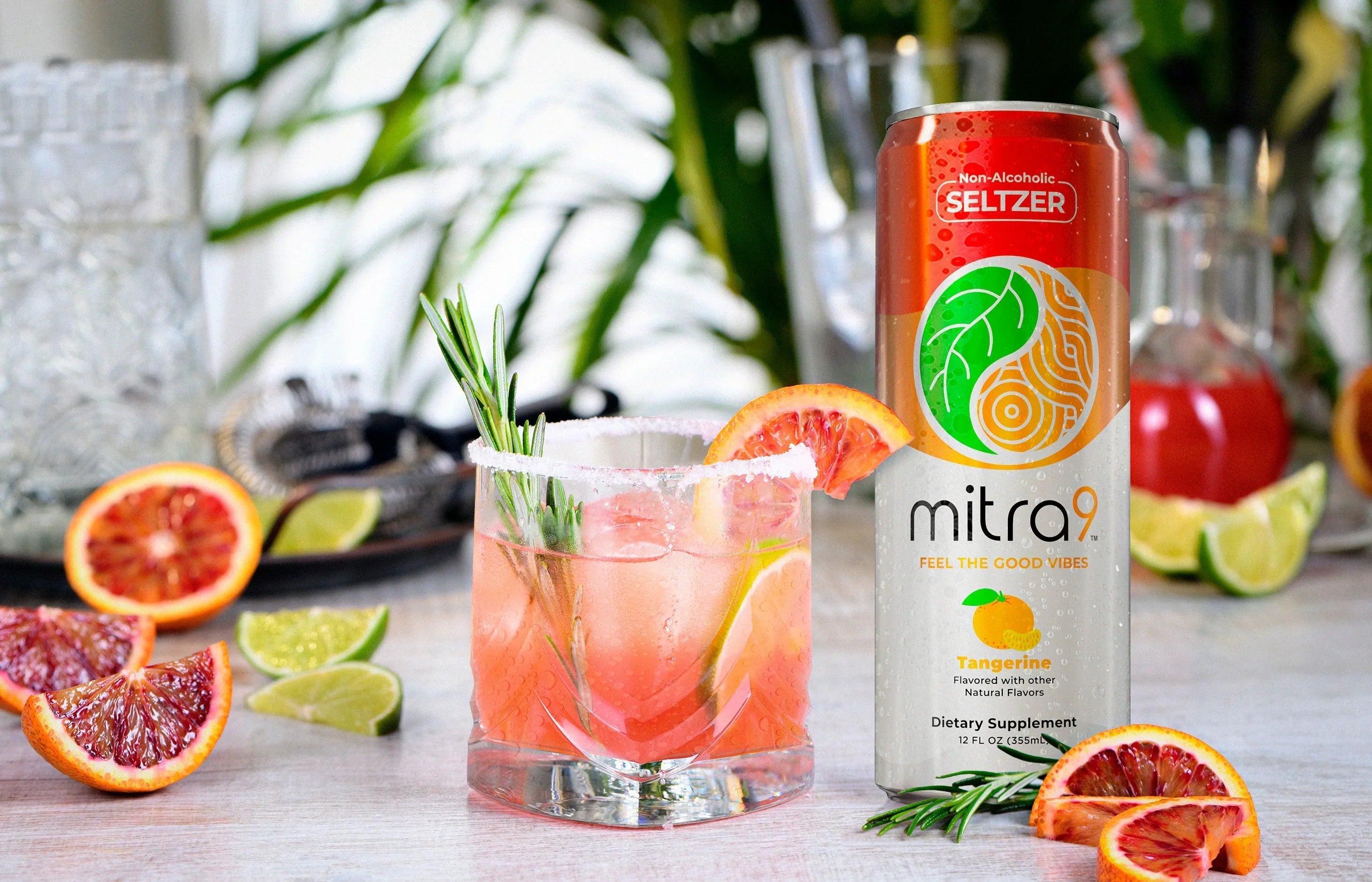 Paloma Mocktail non alcoholic seltzer mixed drink