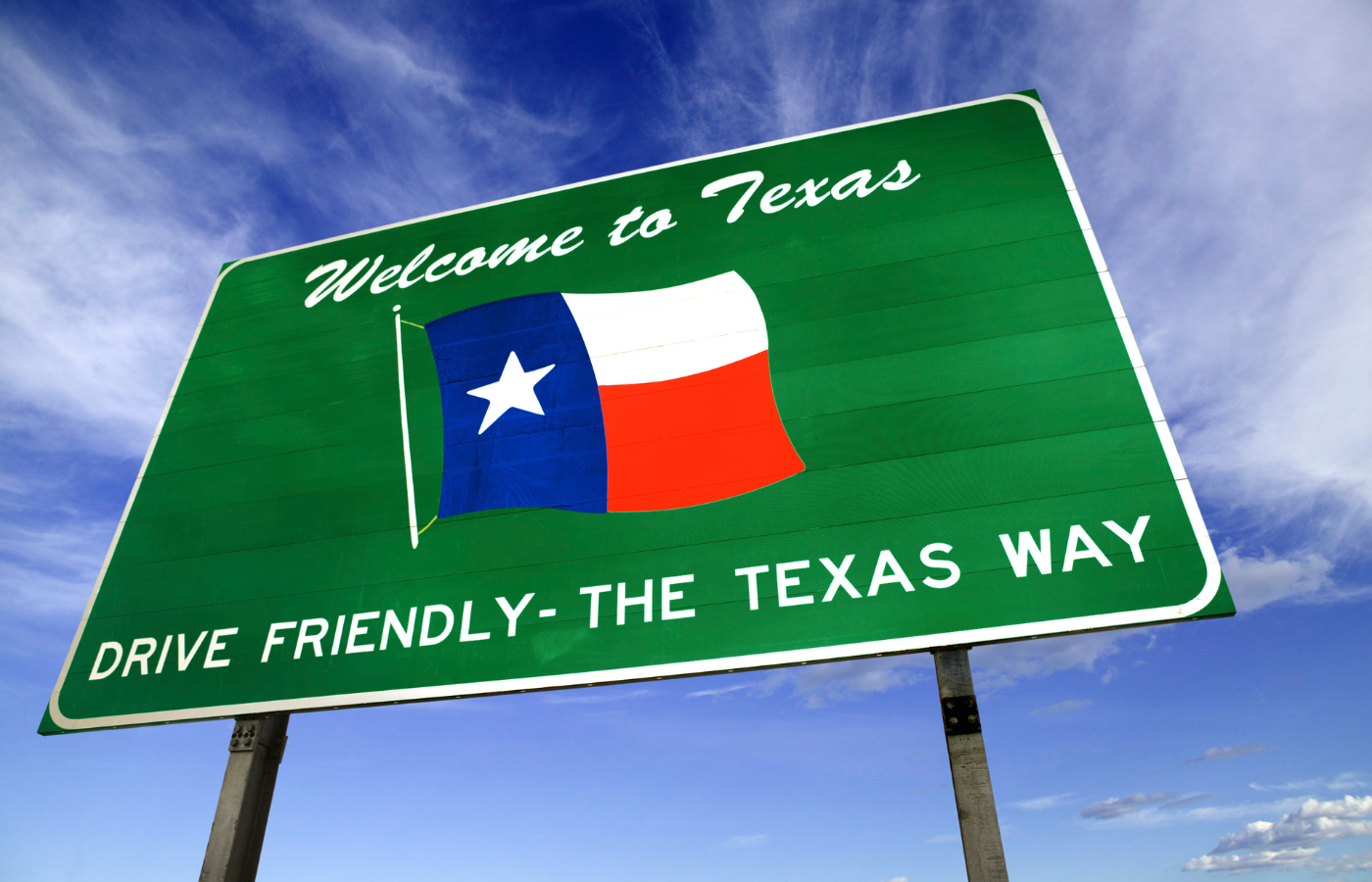 Kratom In Texas Welcome Sign