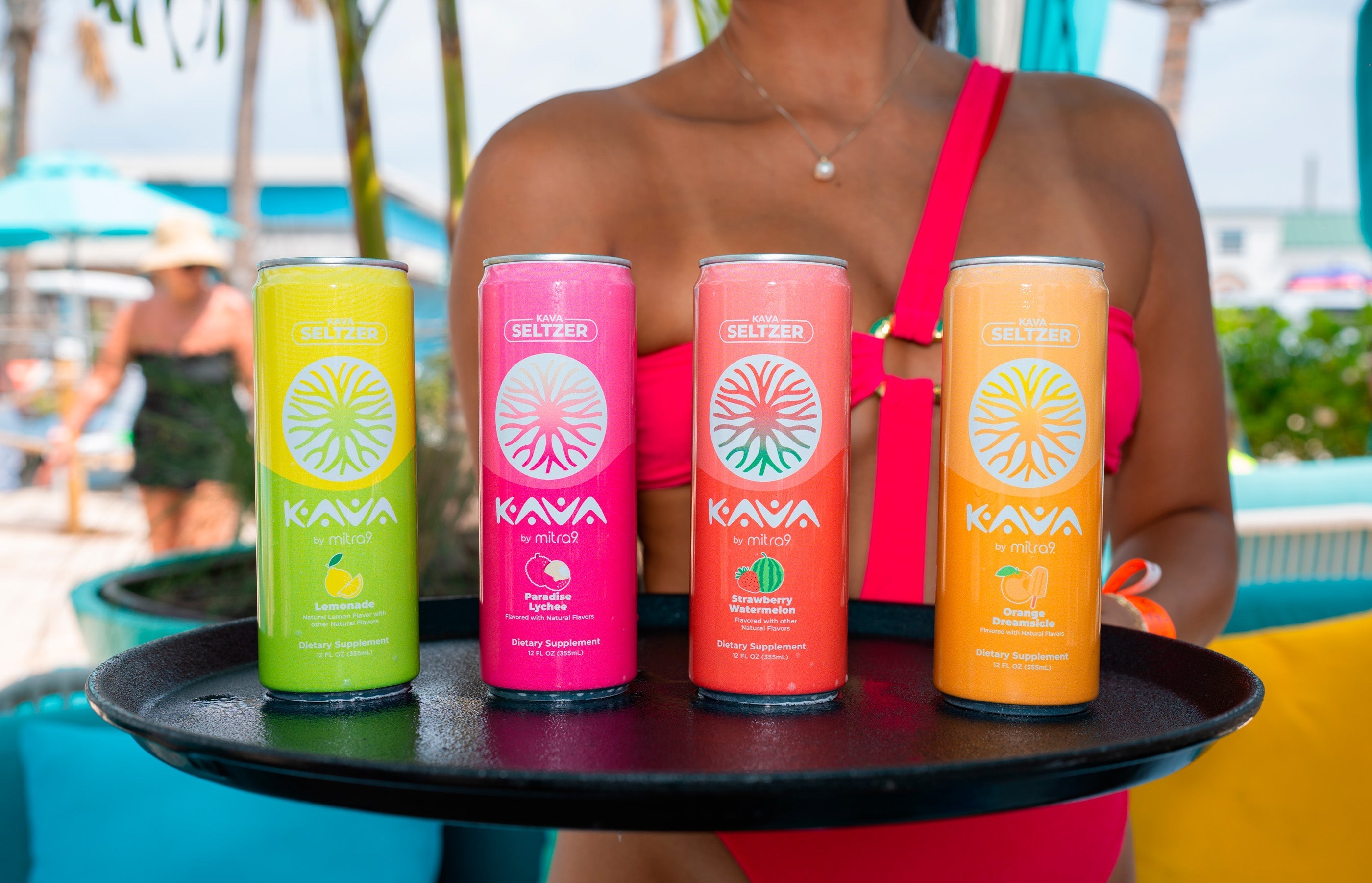 Waitress Serving Non Alcoholic Mocktails