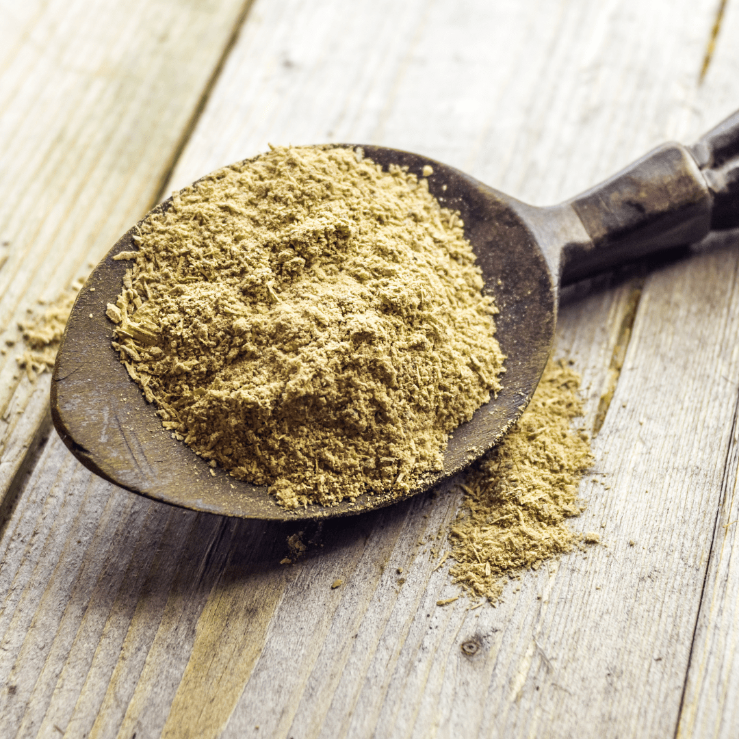 Kava Powder on a Spoon