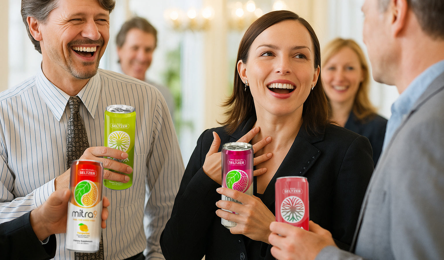 Office Party Non Alcoholic Seltzers