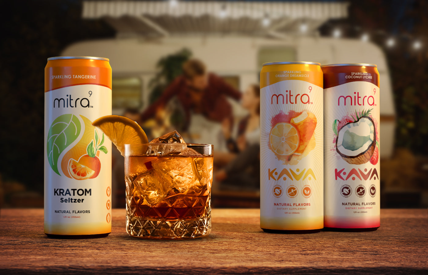 Kratom Kava Mocktails non alcohol seltzer drinks