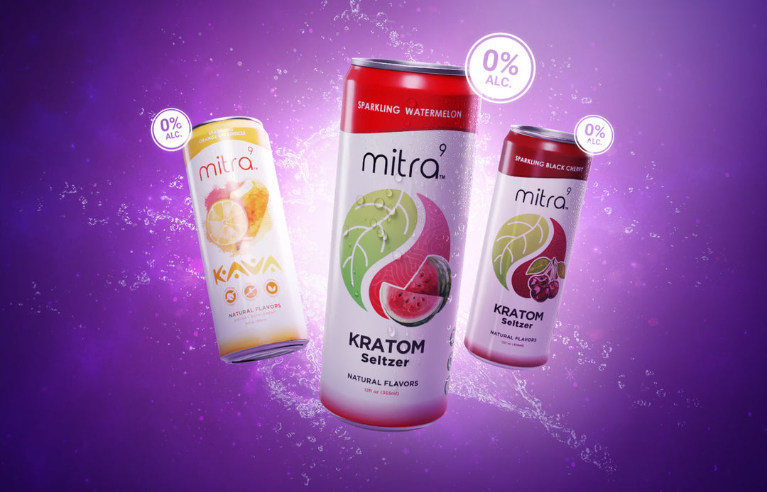 Kava Kratom Canned Drinks Non Alcoholic Seltzers