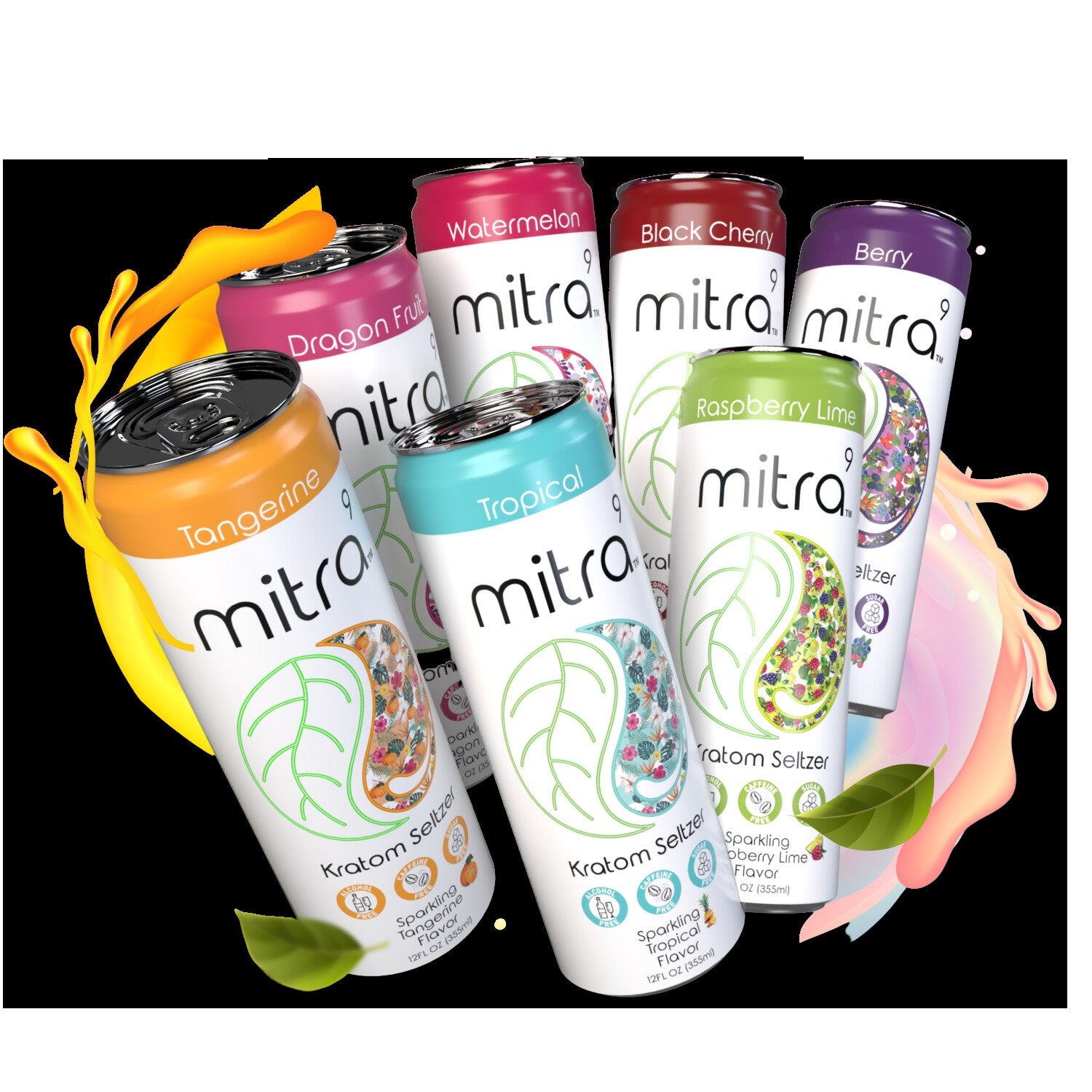 Mitra9 Kratom Seltzer Cans