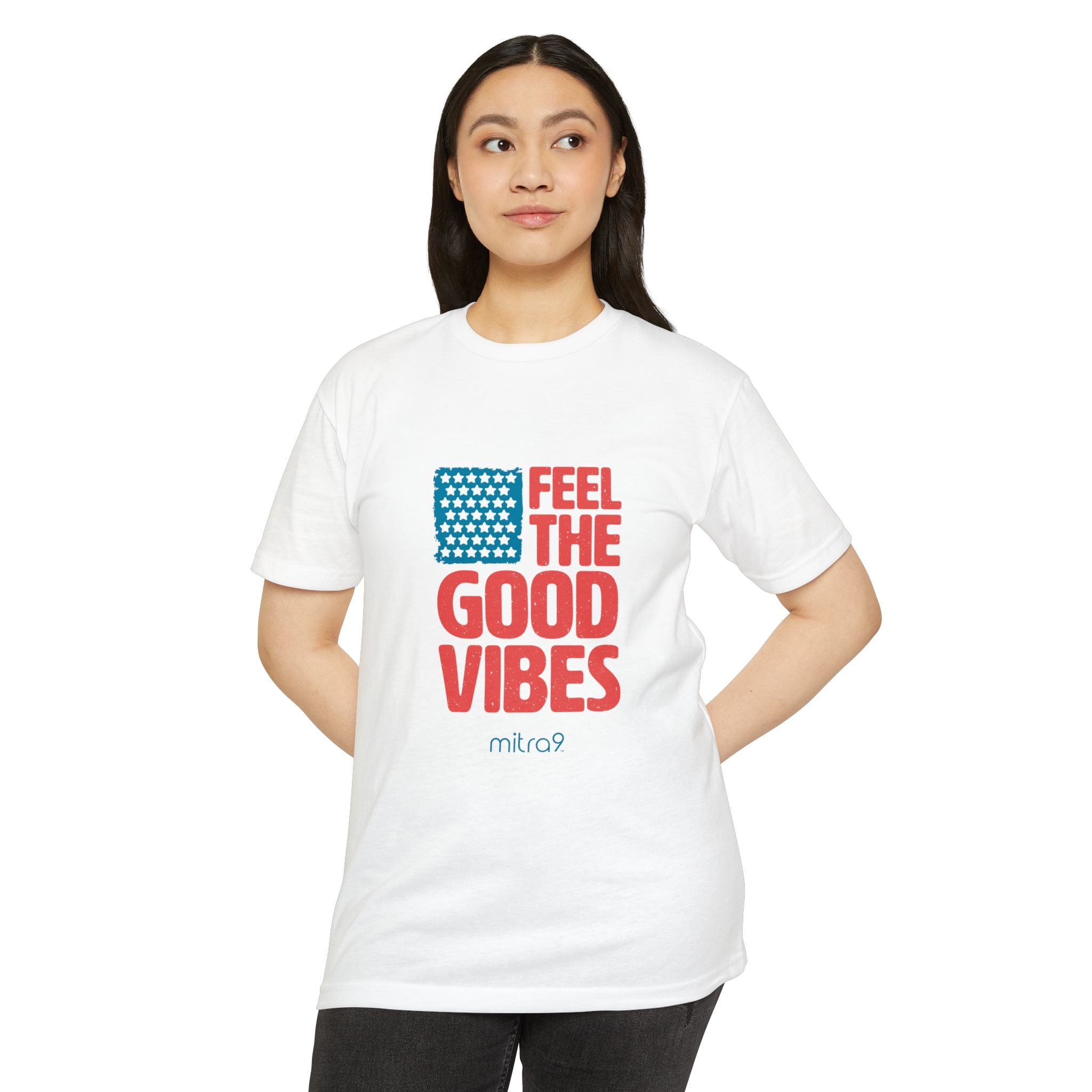 Buy Feel the Good Vibes Tee – Red White & Chill 2025 - Mitra9