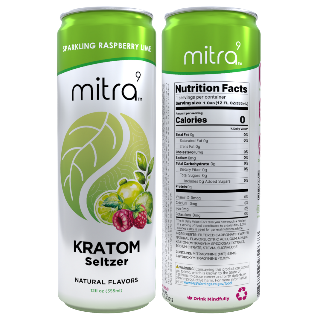 Raspberry Lime Kratom Drinks Facts Labels