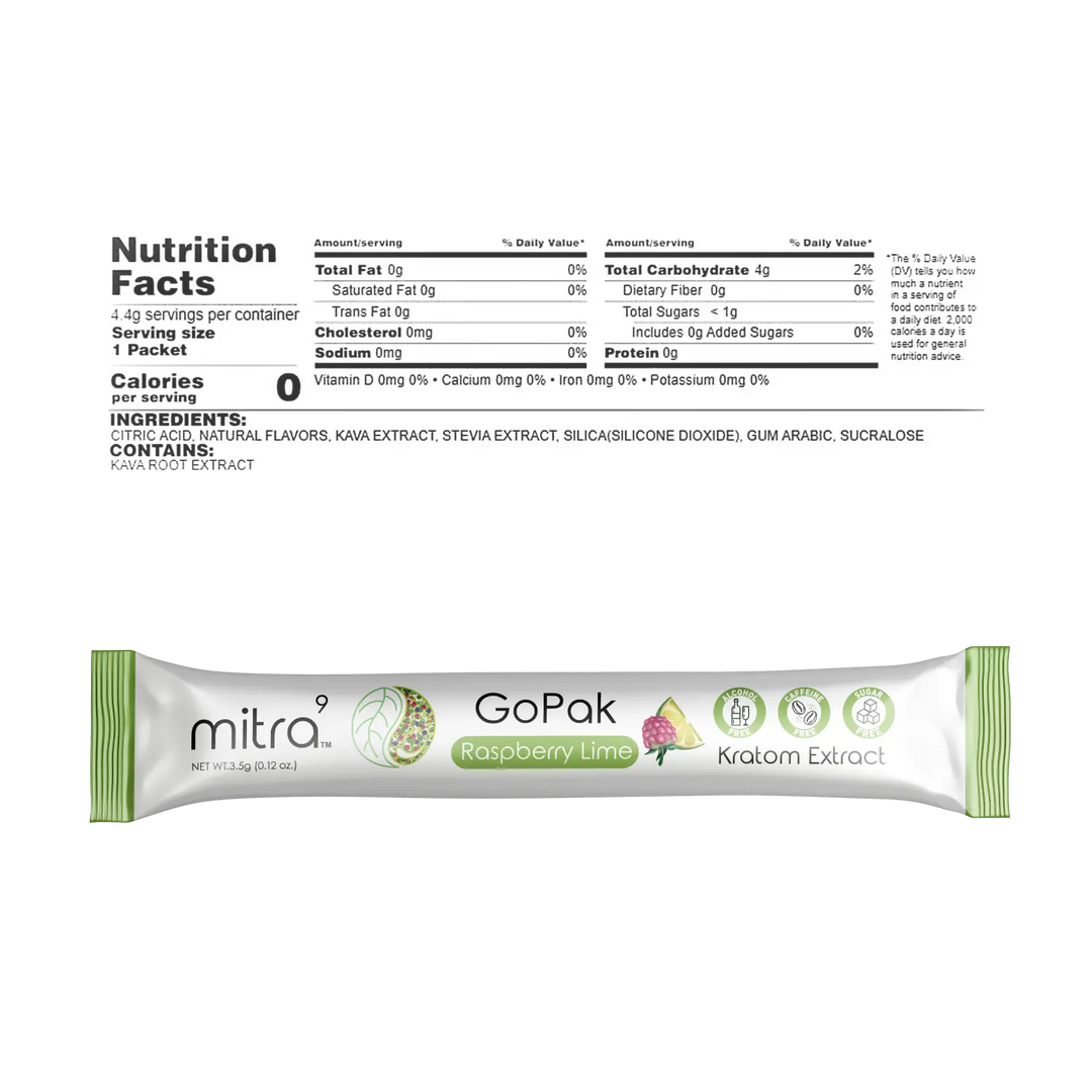 GoPak Kratom Powder Drink Mixes