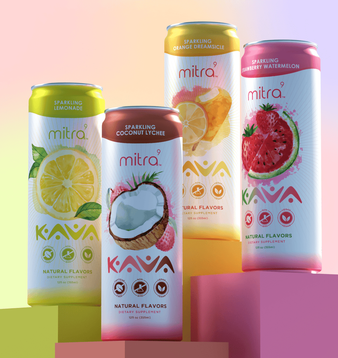 Mitra9 Kava Seltzer Drink In Can Flavor Variety