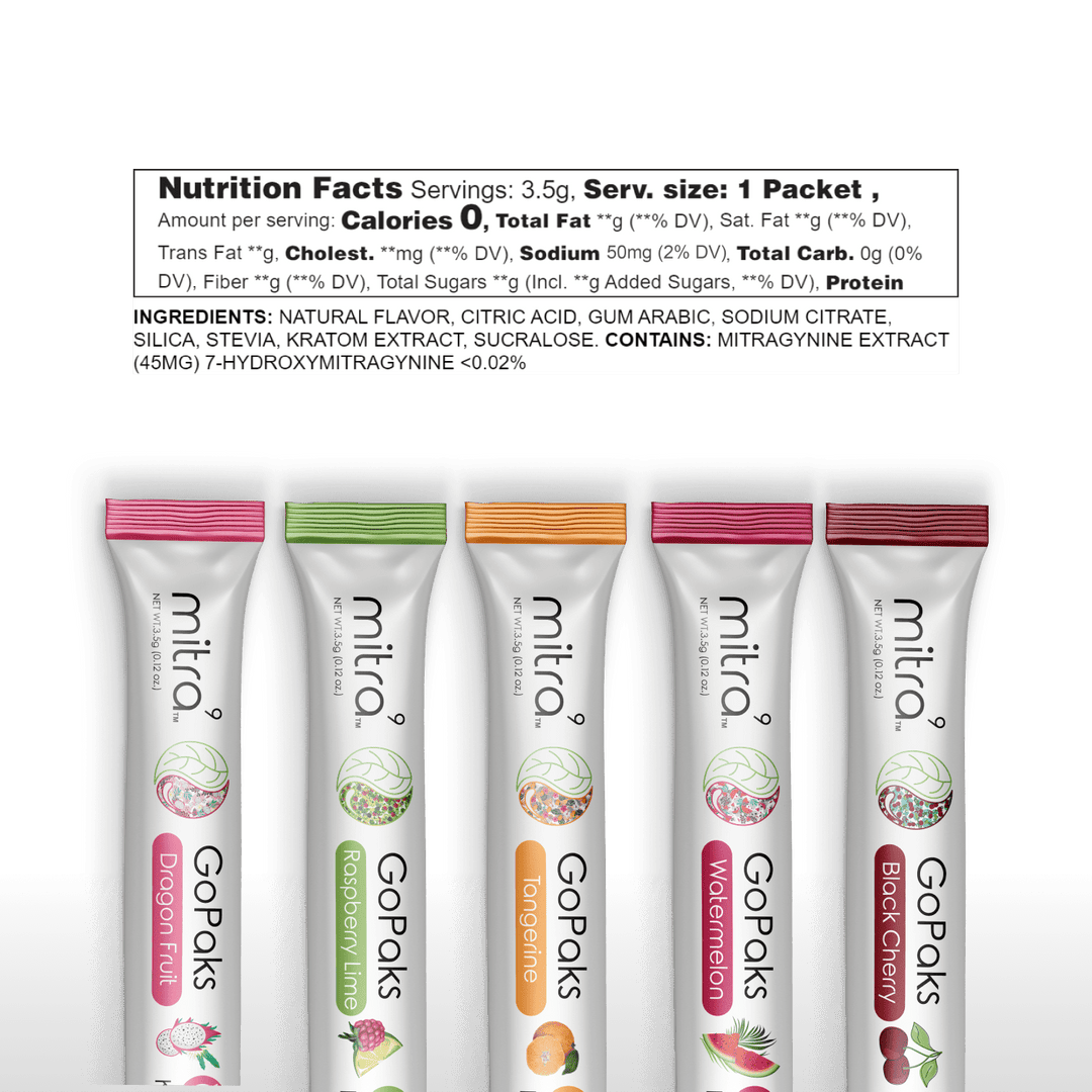 Mitra9 kratom powder gopak nutrition facts