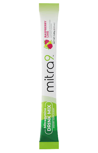 mitra9 drink mix packet green packaging