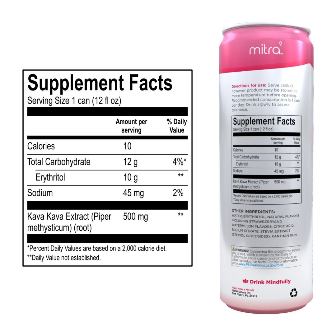 strawberry watermelon kava drink supplement facts