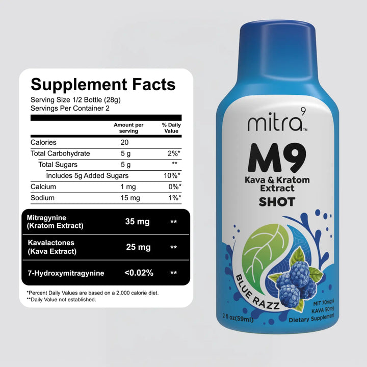 Blue Razz Kava Kratom Shot
