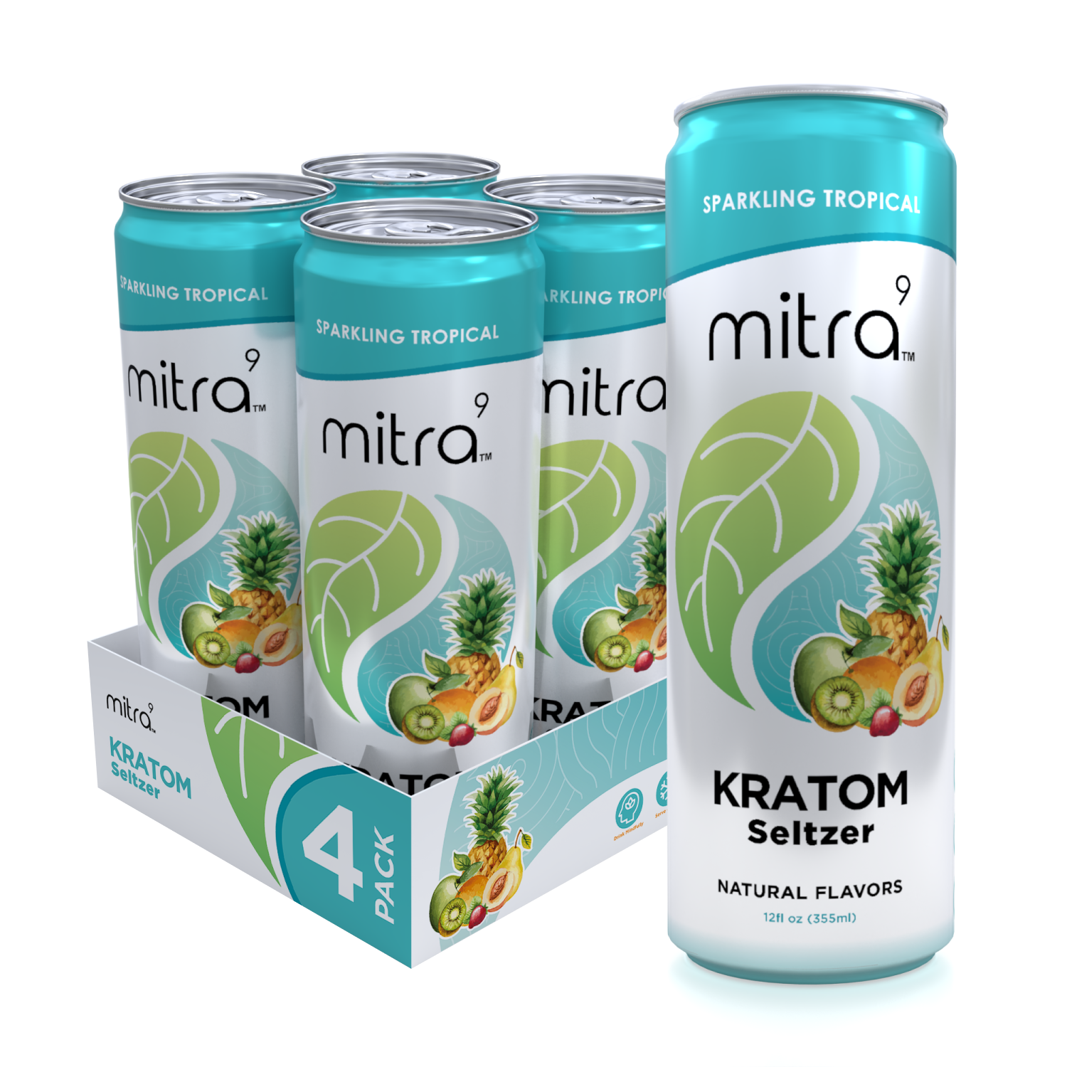 Buy Tropical Kratom Seltzer | Sugar-free Kratom Drink - Mitra9