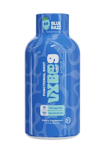 Blue Razz VYBE9 Kava + Mitragynine Shot