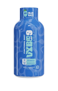 Blue Razz VYBE9 Kava + Mitragynine Shot bottle — front view