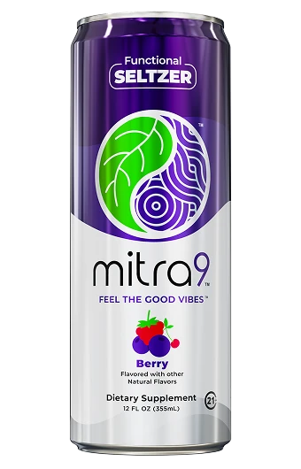 Berry Mitragynine Seltzer can — front view