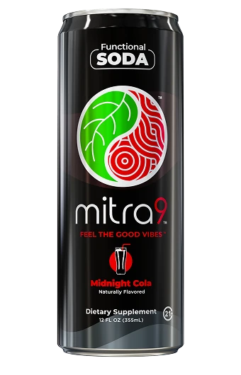 Midnight Cola Mitragynine Functional Soda can — front view