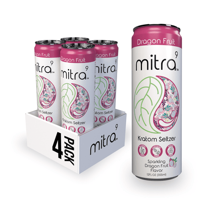 Mitra 9 Dragon Fruit Kratom Seltzer  4 Pack