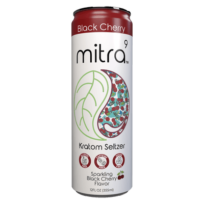 Mitra 9 Black Cherry Kratom Seltzer 