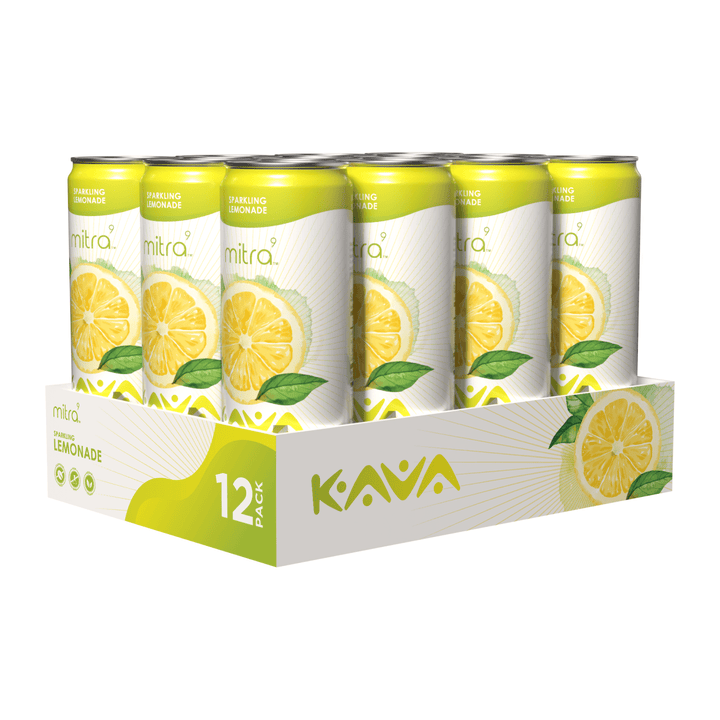 Mitra 9 kava drink in can lemonade 12 pack