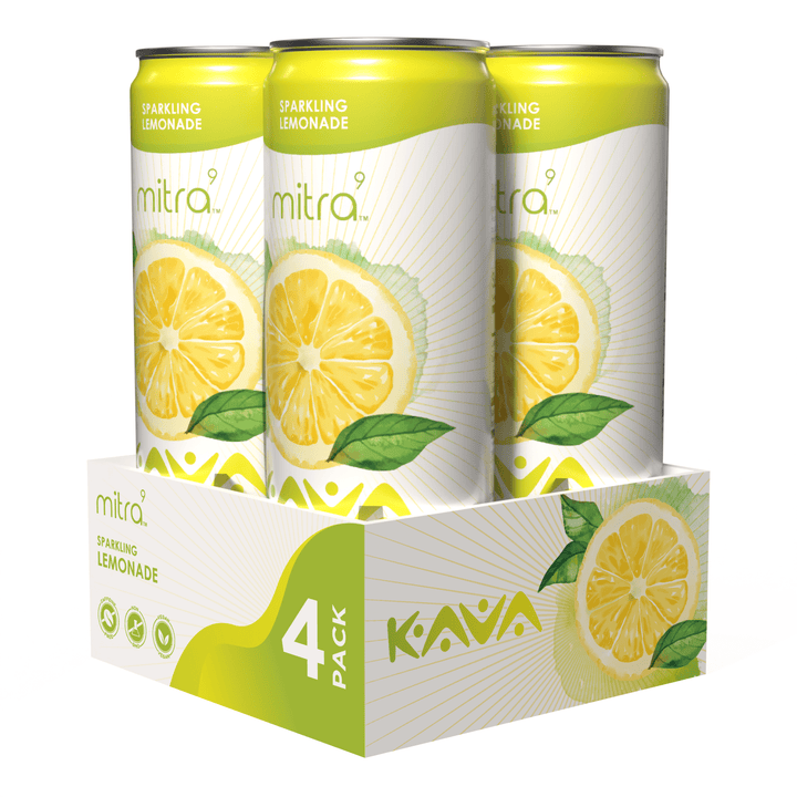 Mitra 9 kava lemonade drink in can 4 pack