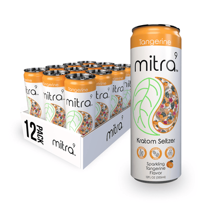Mitra 9 Tangerine Kratom Powder Drink 12 Pack