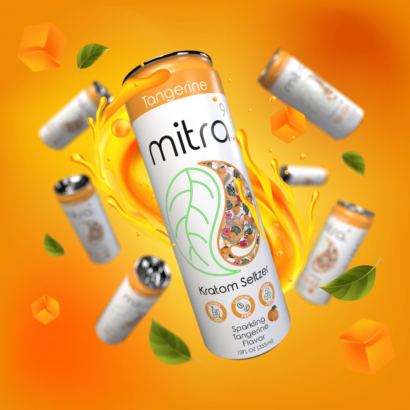 Orange Kratom Drink Can