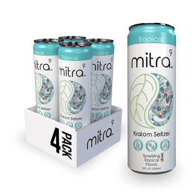 Mitra 9 Tropical Kratom Drink 4 Pack Can